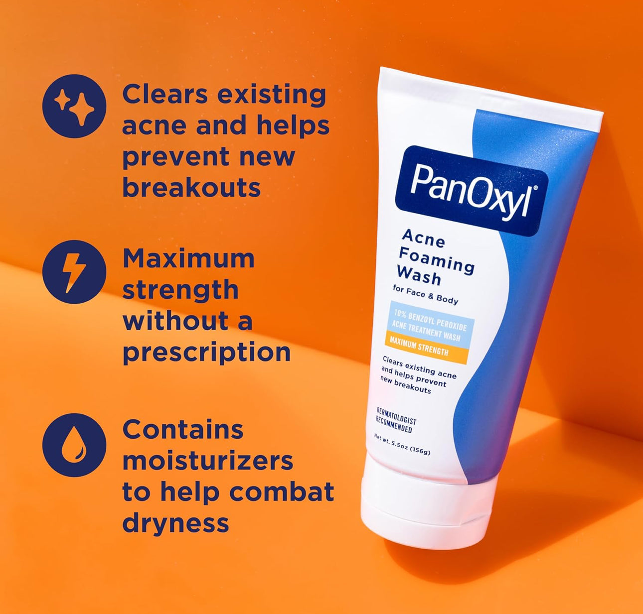 PanOxyl Acne Foaming Wash 156g