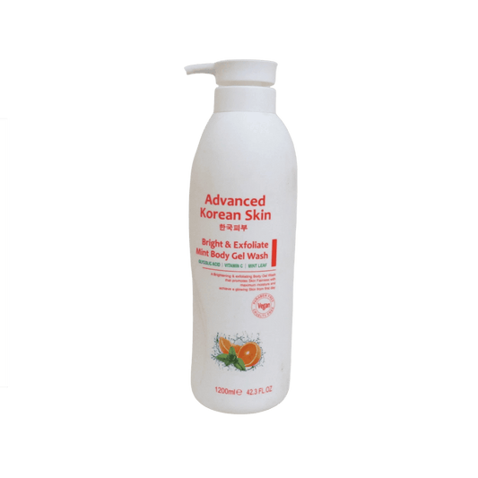 ADVANCED KOREAN SKIN BRIGHT & EXFOLIATE MINT BODY GEL WASH 1200ML