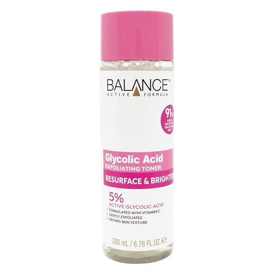 BALANCE ACTIVE FORMULA GLYCOLIC ACID EXFOLIATING TONER 200ml