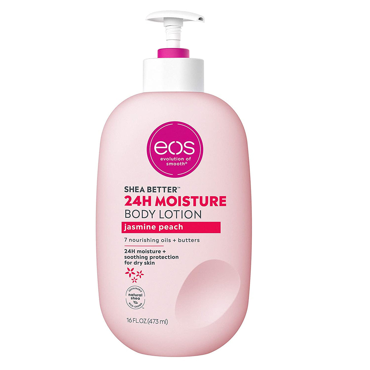 EOS SHEA BUTTER 24HR MOISTURE BODY LOTION “JASMINE PEACH” 473ML