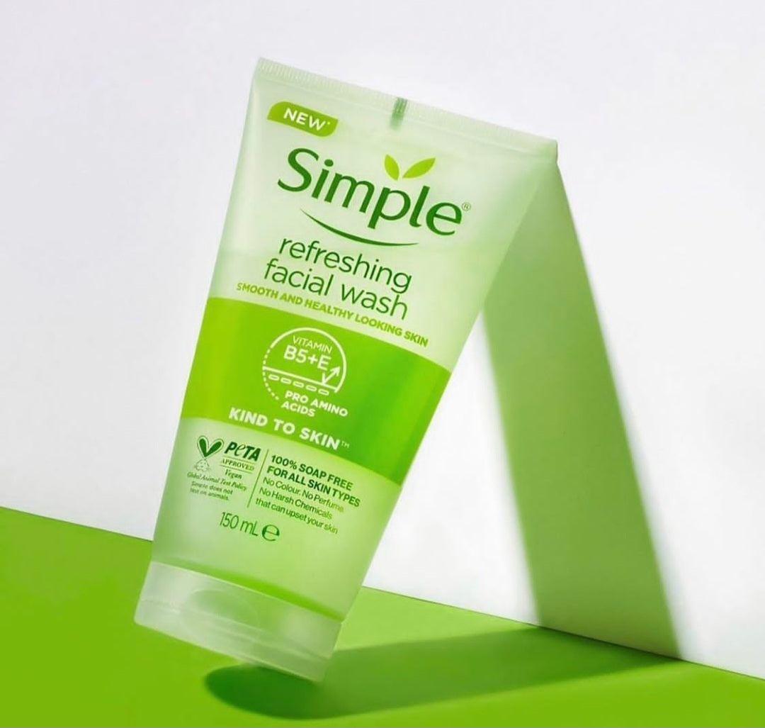 Simple refreshing facial wash