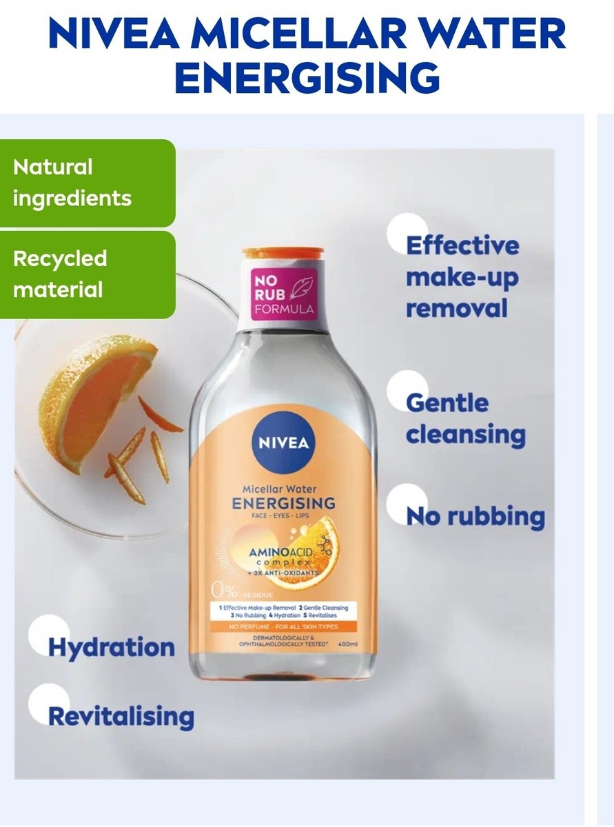 NIVEA MICELLAR WATER ENERGIZING 400ML