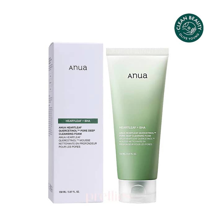 Anua heartleaf quercetinol deep pore cleansing foam 150mls