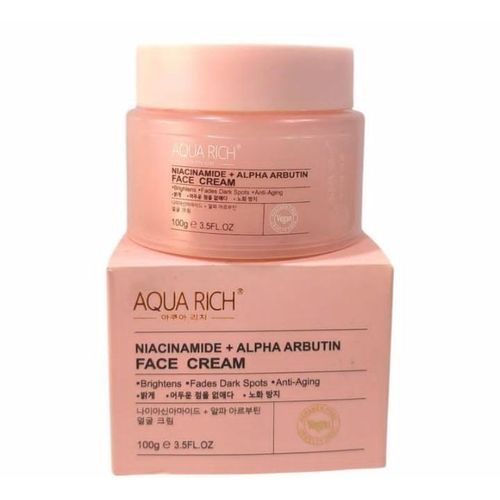 AQUA RICH NIACINAMIDE AND ALPHA ARBUTIN FACE CREAM 100G