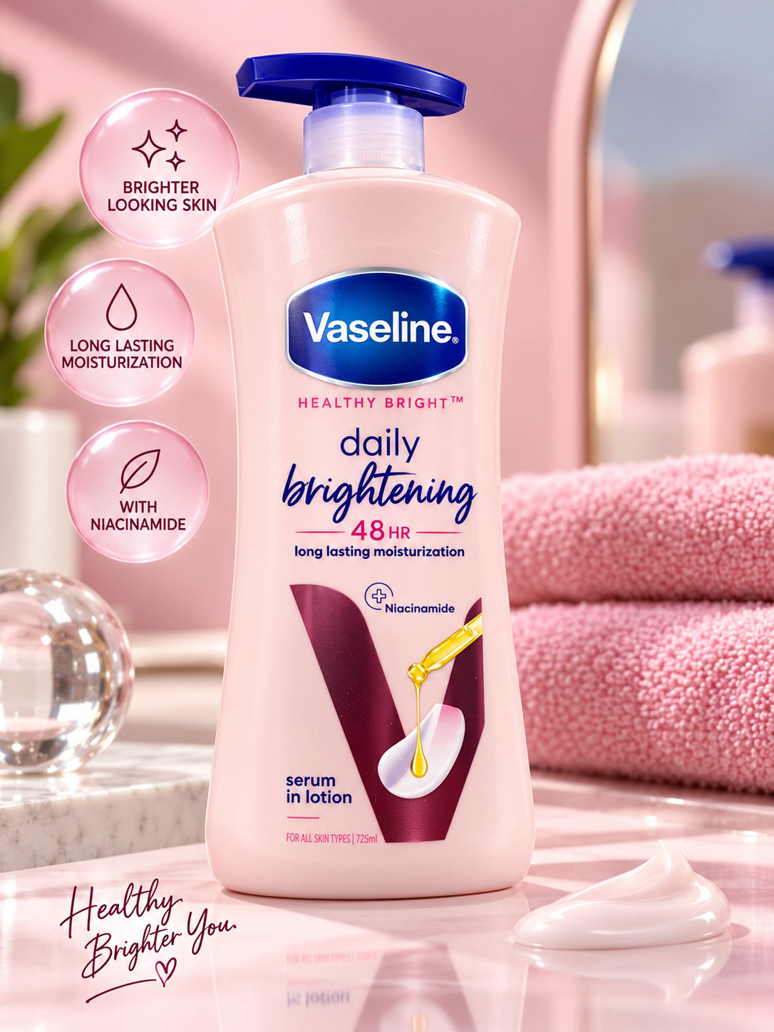 Vaseline daily brightening body lotion