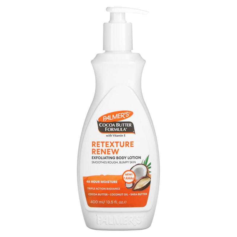 Palmers retexture renew exfoliating body lotion 400mls