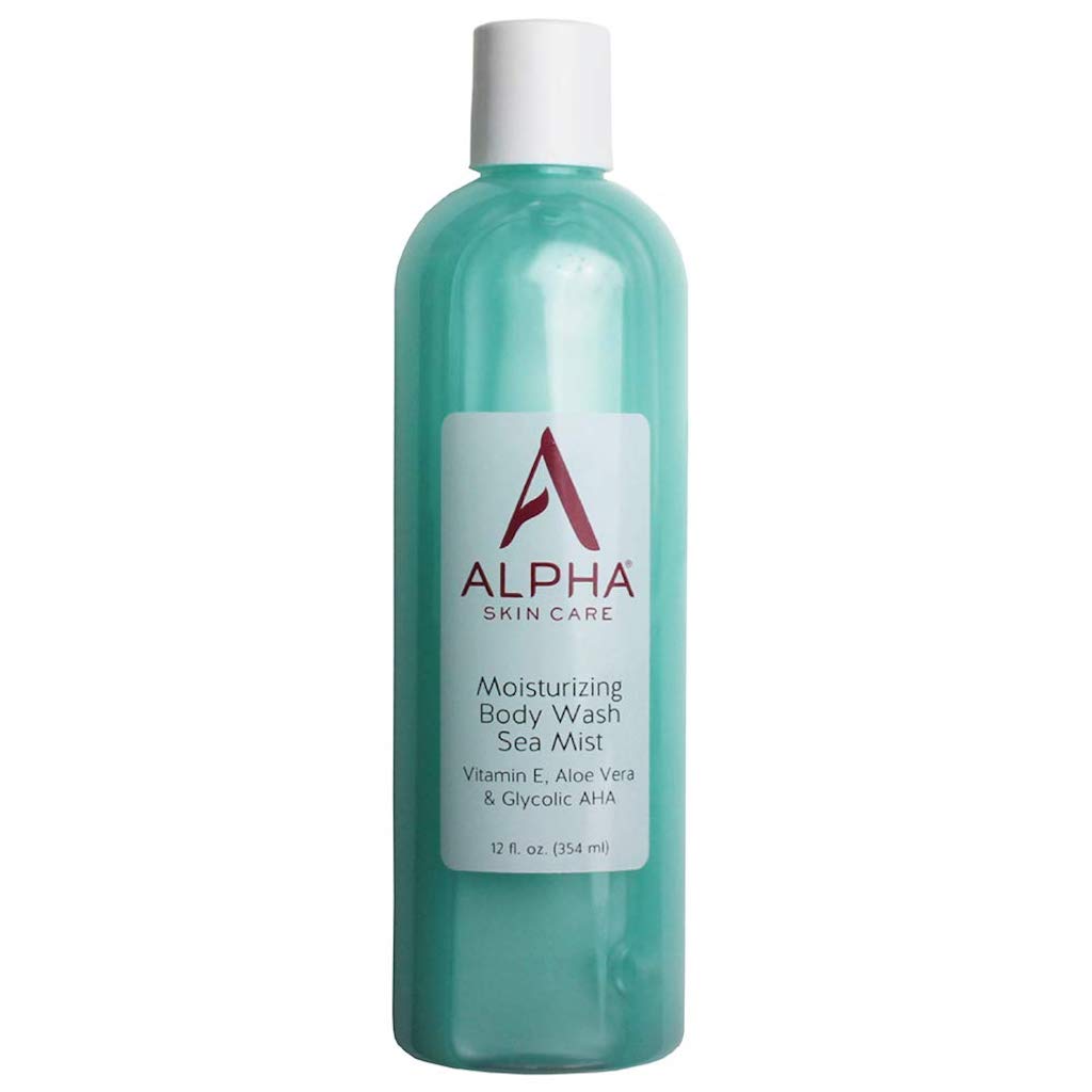 ALPHA Skincare moisturizing body wash with glycolic, Vitamin E and Aloe vera