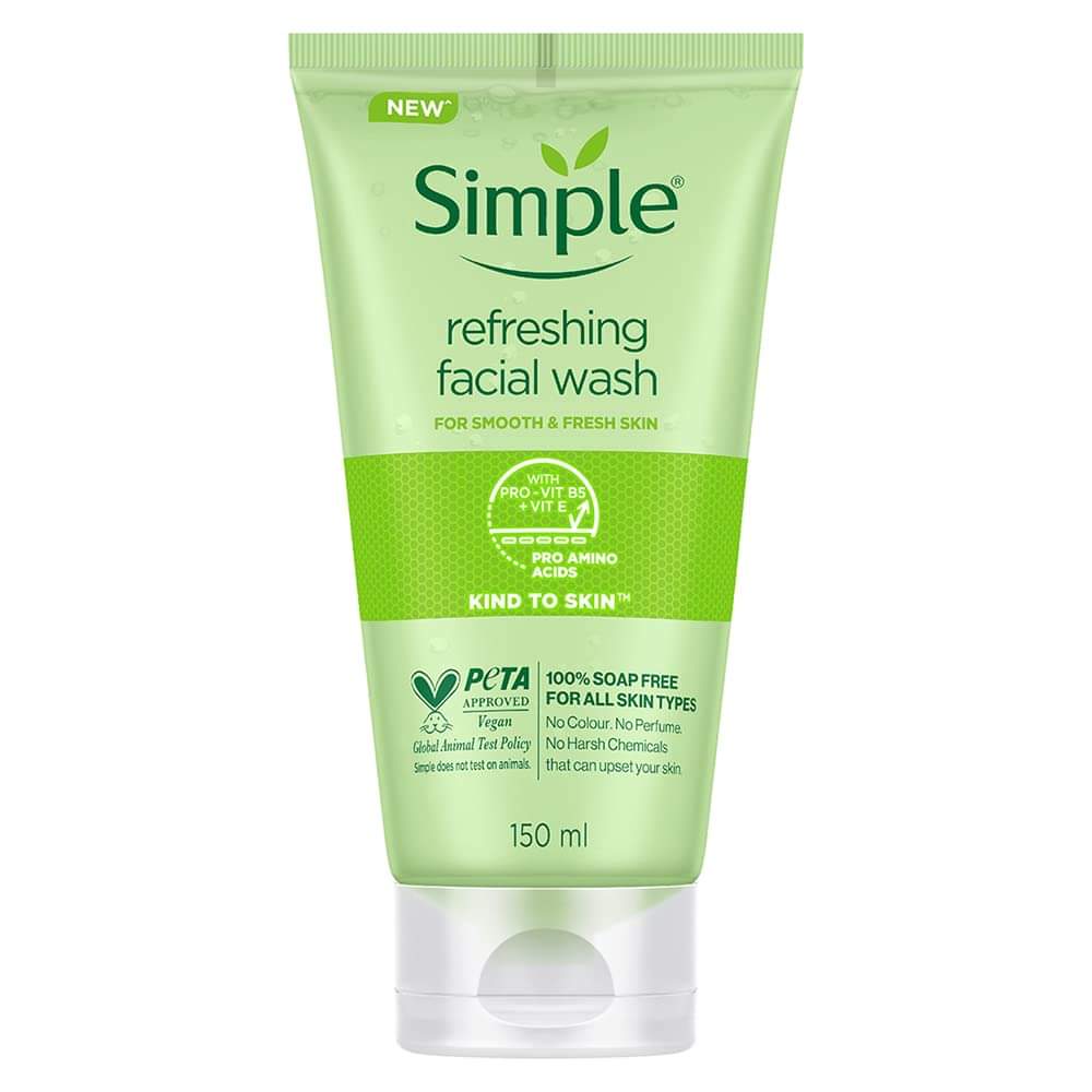 Simple refreshing facial wash