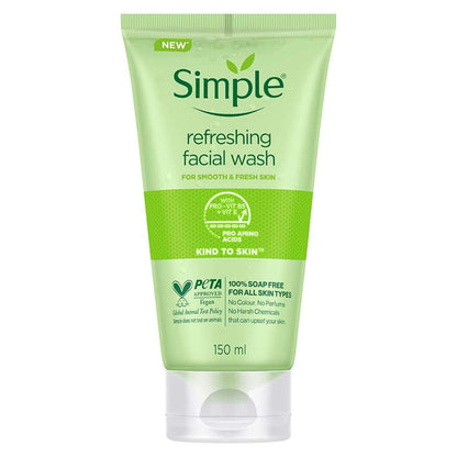 Simple refreshing facial wash