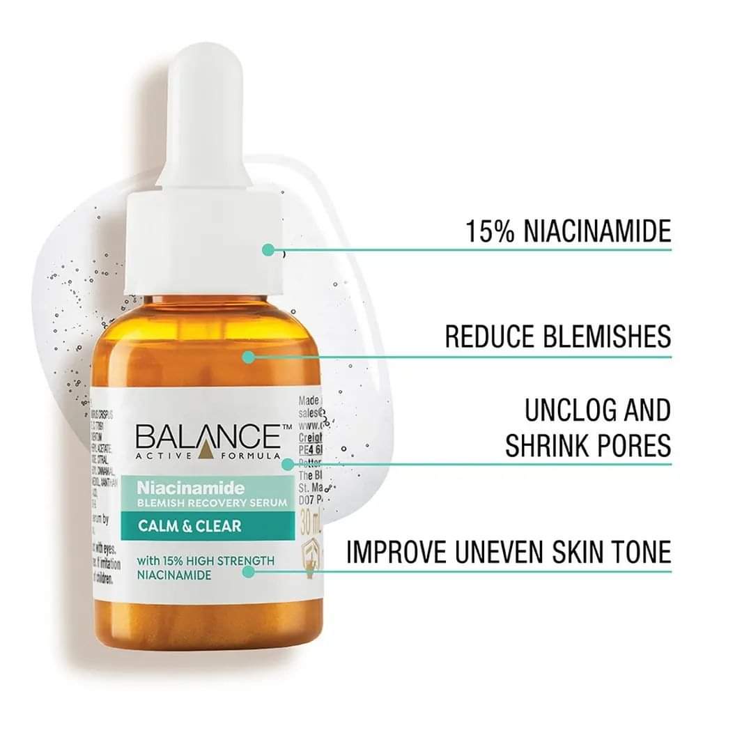 BALANCE ACTIVE NIACINAMIDE BLEMISH RECOVERY SERUM 30ml