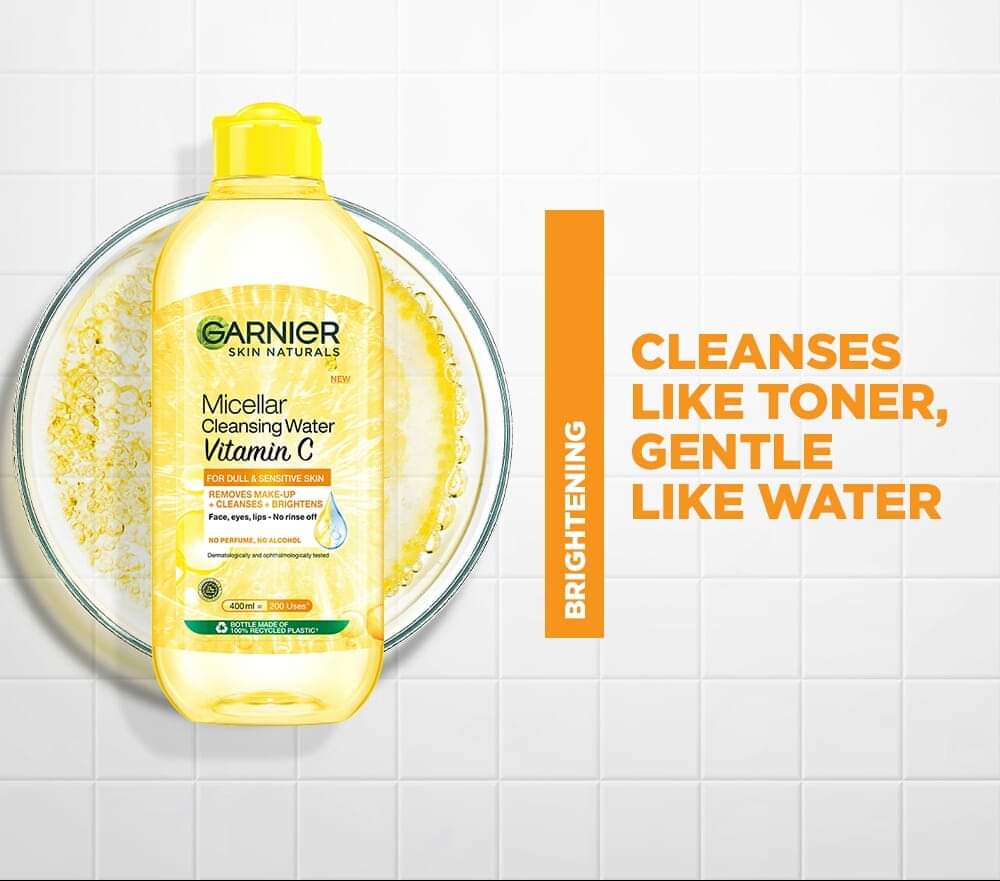 GARNIER SKINACTIVE MICELLAR VITAMIN C CLEANSING WATER 400ML