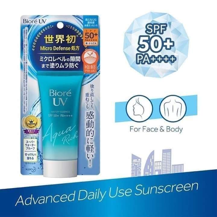 Biore Uv Aqua rich watery essence Spf 50+ PA++++