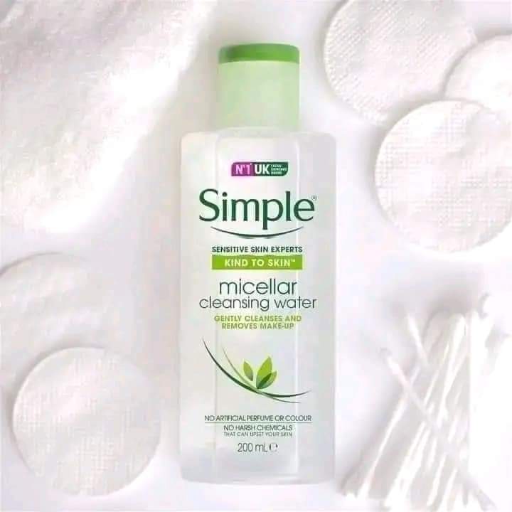 Simple micellar cleansing water