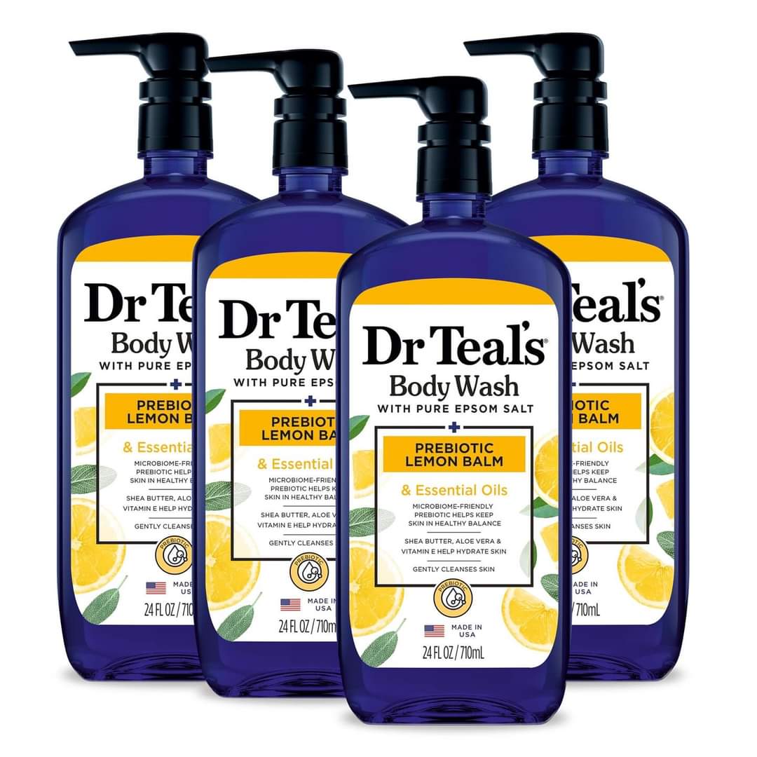 Dr Teals Prebiotic lemon Balm Body Wash