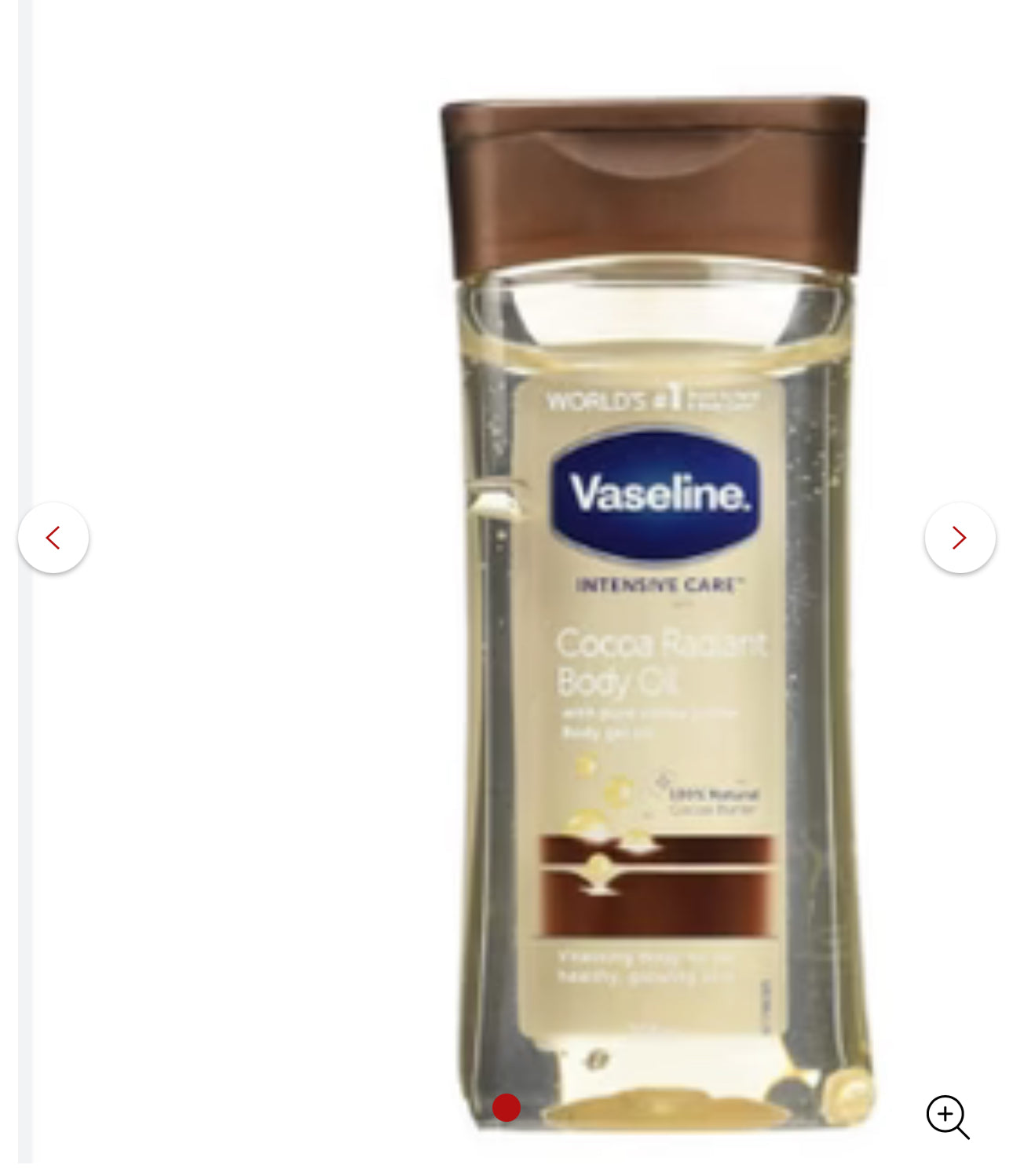 Vaseline intensive care cocoa radiant body gel oil 200ml