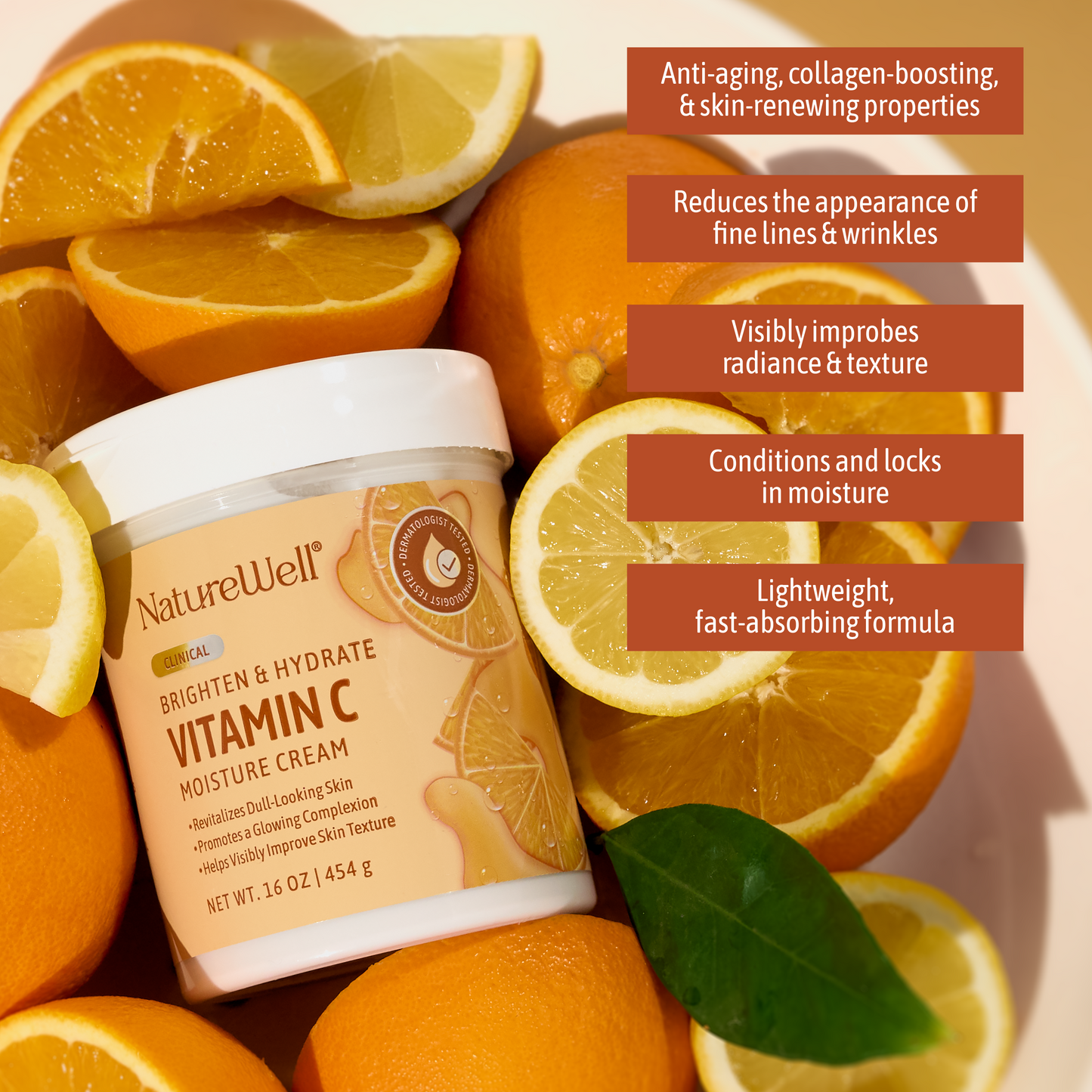 NATUREWELL BRIGHTEN AND HYDRATE VITAMIN C MOISTURE CREAM