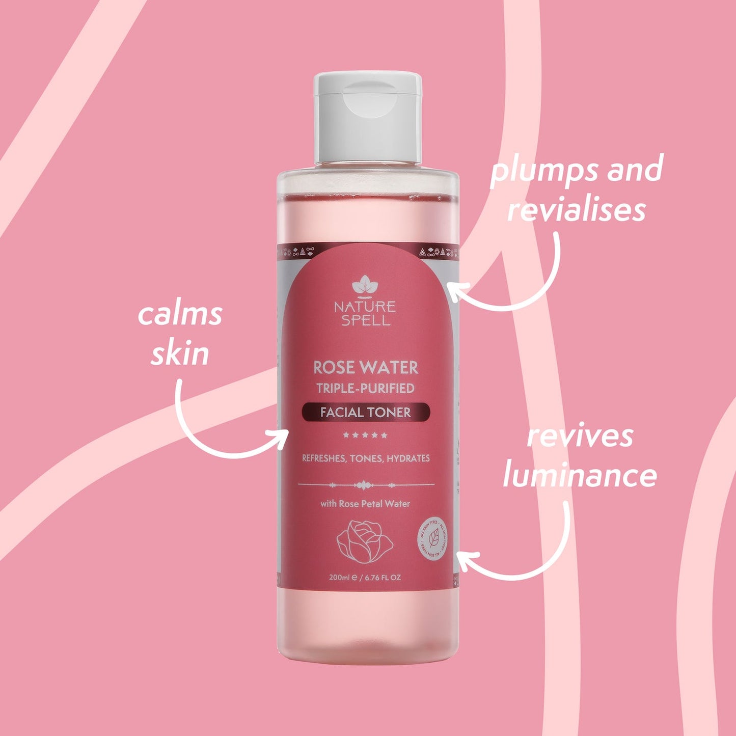 Nature spell rosewater facial toner 150ml