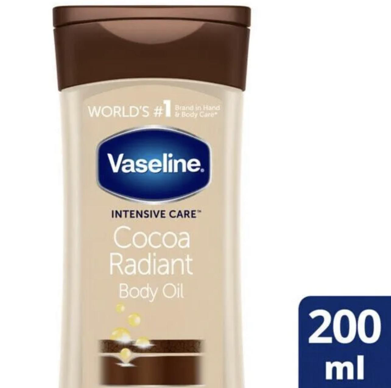 Vaseline intensive care cocoa radiant body gel oil 200ml