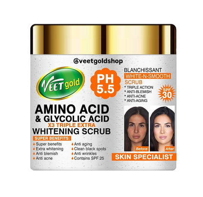 Veetgold amino acid &amp; glycolic acid scrub