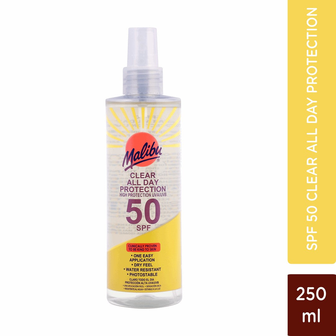 Malibu clear all day kids protection sunscreen