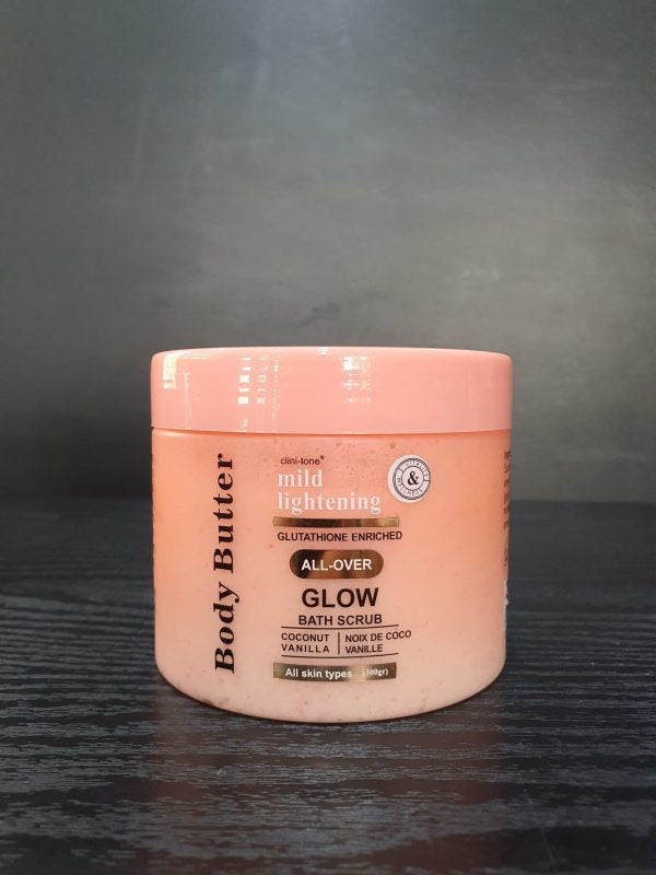 CLINITONE MILD LIGHTENING GLOW BATH SCRUB 300g