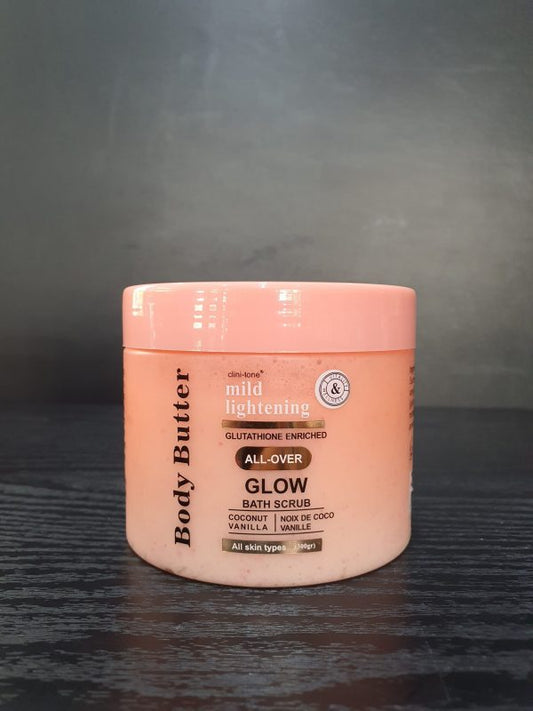 CLINITONE MILD LIGHTENING GLOW BATH SCRUB 300g