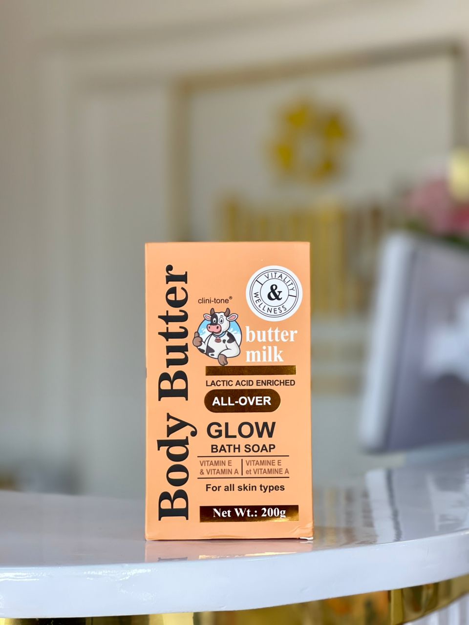 CLINITONE BUTTER MILK GLOW BATH SOAP 200G