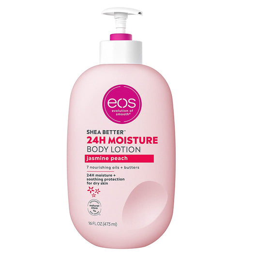 EOS SHEA BUTTER 24HR MOISTURE BODY LOTION “JASMINE PEACH” 473ML