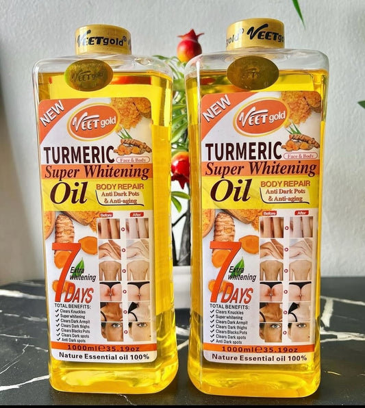 Veet gold tumeric body oil 1000ml