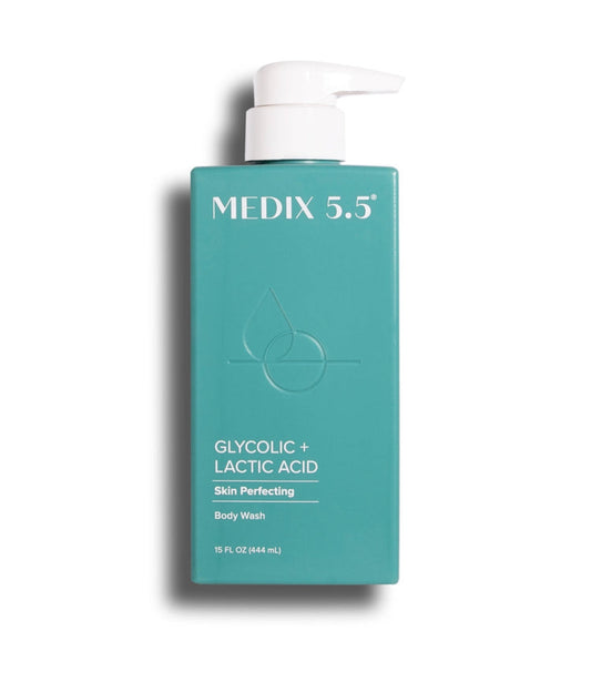 Medix 5.5 glycolic + lactic acid  body wash