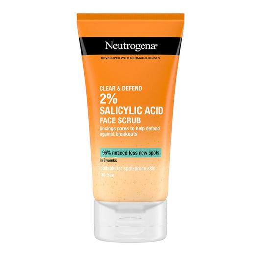 NEUTROGENA CLEAR AND DEFEND FACE SCRUB