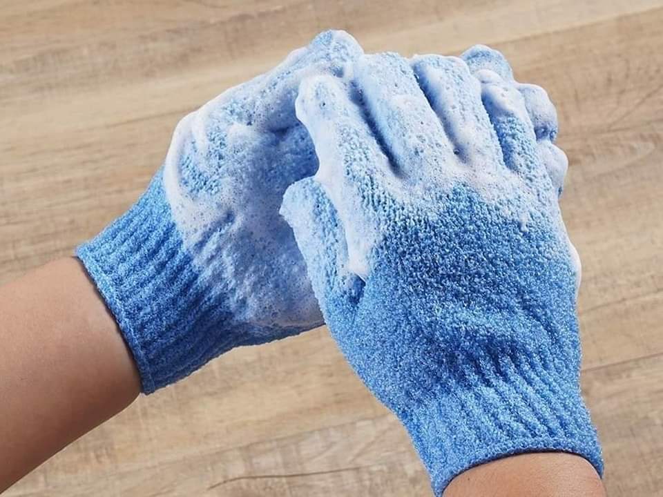 EXFOLIATING GLOVES