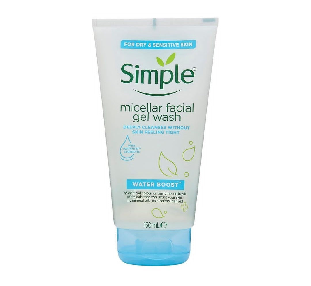 Simple micellar facial gel wash