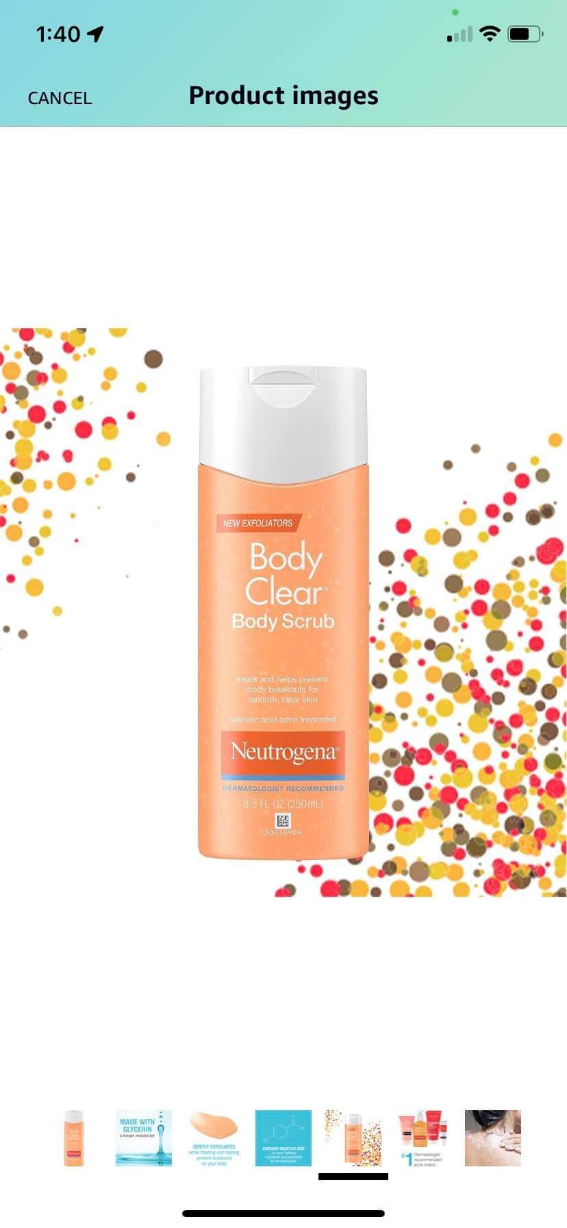 NEUTROGENA BODY CLEAR BODY SCRUB