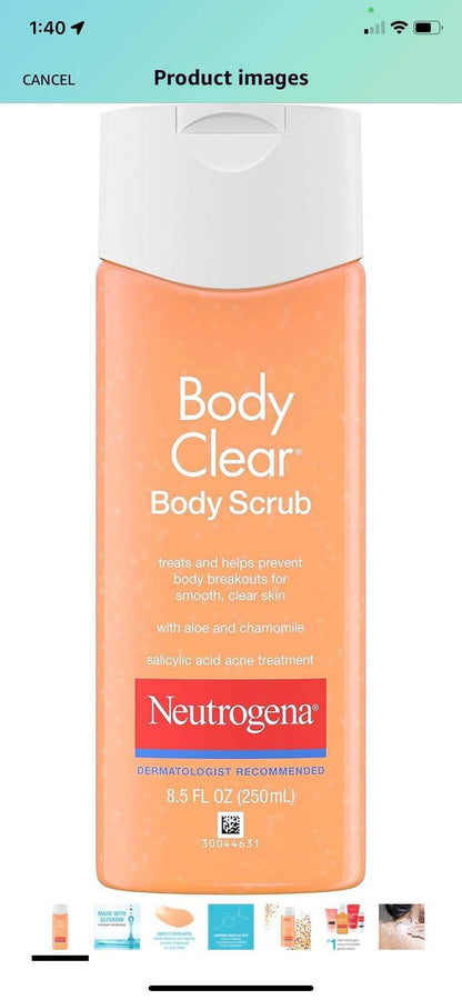 NEUTROGENA BODY CLEAR BODY SCRUB