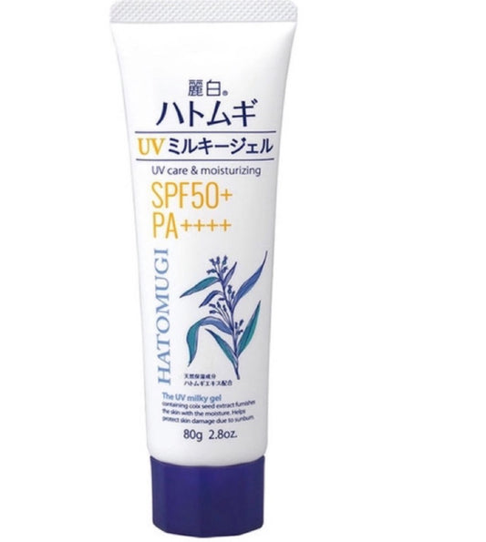 HATOMUGI UV AND MILKY GEL SPF50+ PA++++