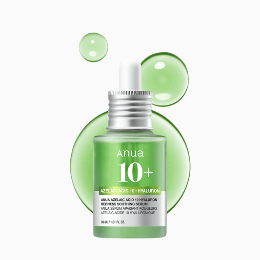 ANUA AZELAIC ACID 10 HYALURON REDNESS SOOTHING SERUM 30ML