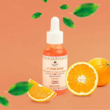 NATURE SPELL VITAMIN C BRIGHTENING FACE SERUM 30mls